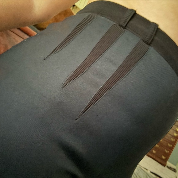 Balenciaga Paris high waisted leggings zippers wool stretch pant 40 (4-6) - Picture 4 of 7